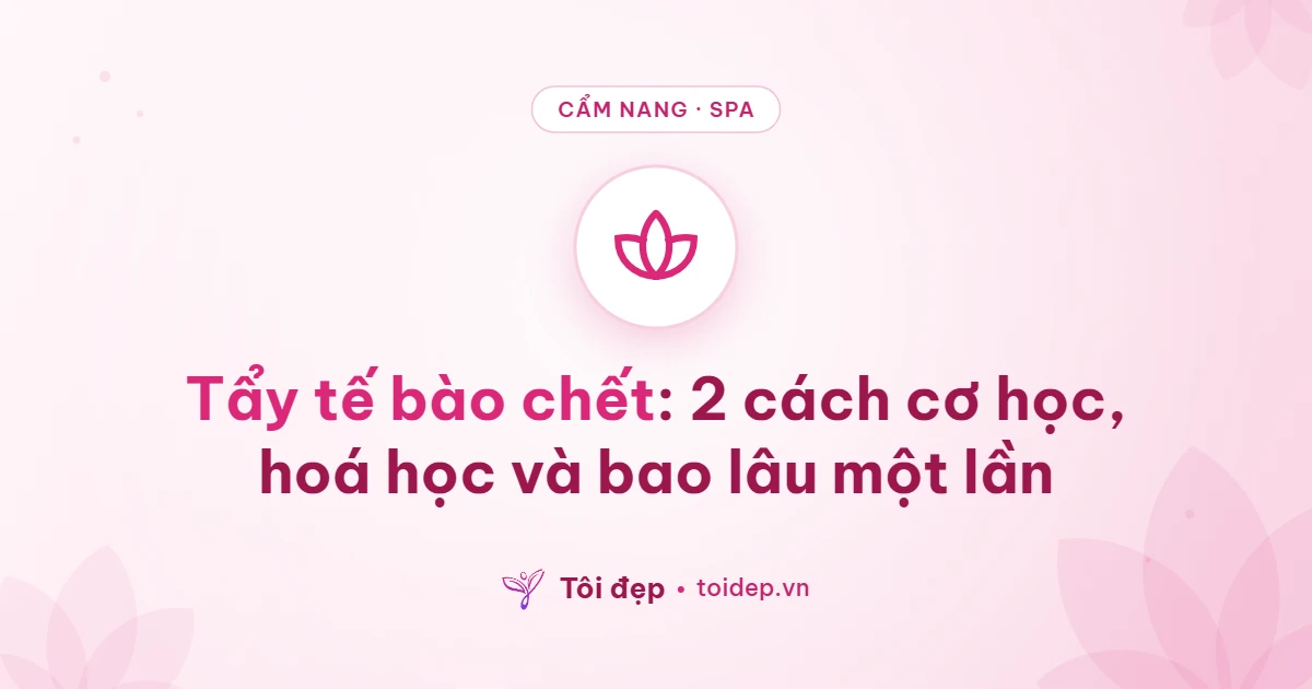 Tẩy tế bào chết: 2 cách cơ học, hoá học và bao lâu một lần