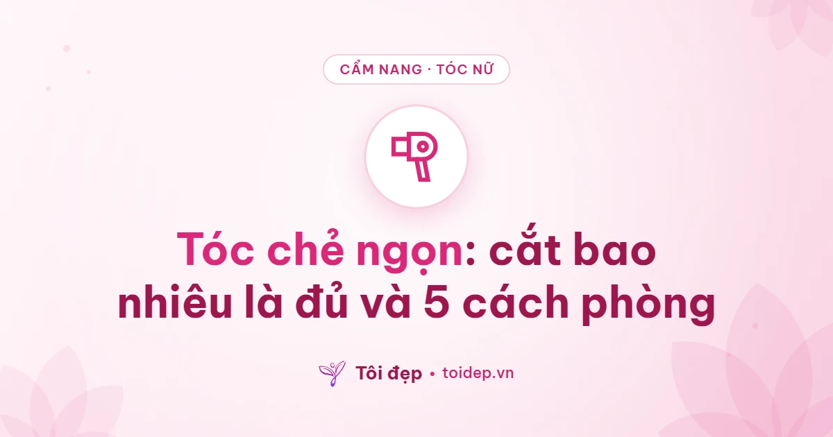 Tóc chẻ ngọn: cắt bao nhiêu là đủ và 5 cách phòng