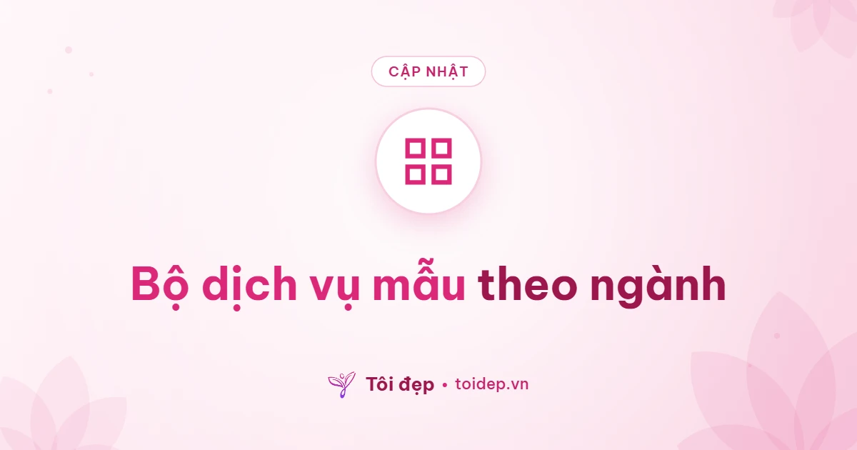 Bộ dịch vụ mẫu theo ngành