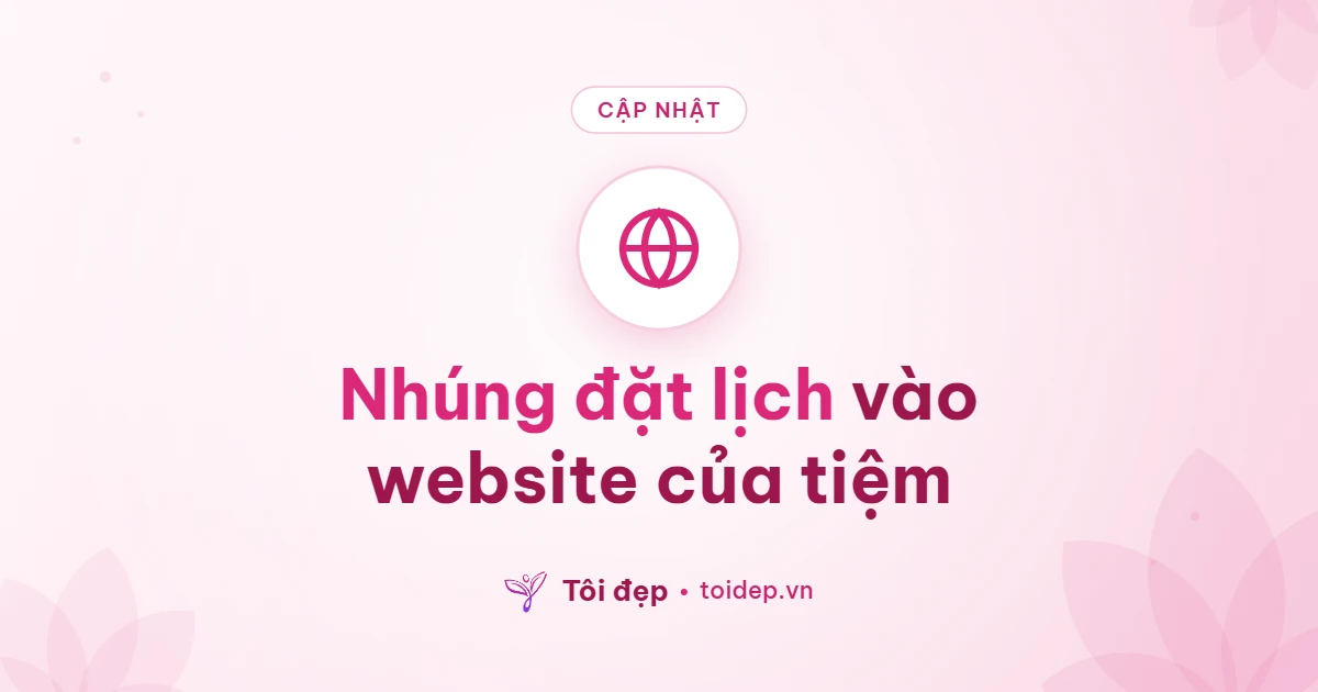 Nhúng đặt lịch vào website của tiệm